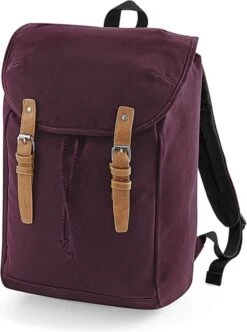 Senvi Vintage Laptop Rugzak/Backpack - Kleur Bordeaux - 19 Liter