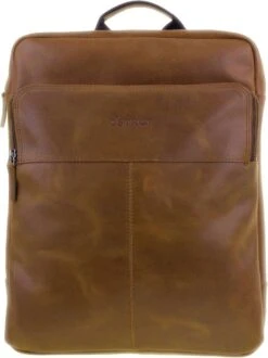 DSTRCT Limited Rugtas - 15,6 Inch Laptoptas - Cognac
