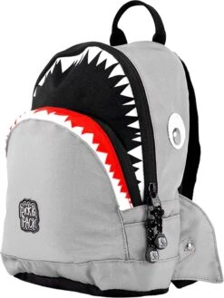 Pick & Pack Shark Shape Kinderrugzak - Grey -Schoolbenodigdheden 900x1200 10