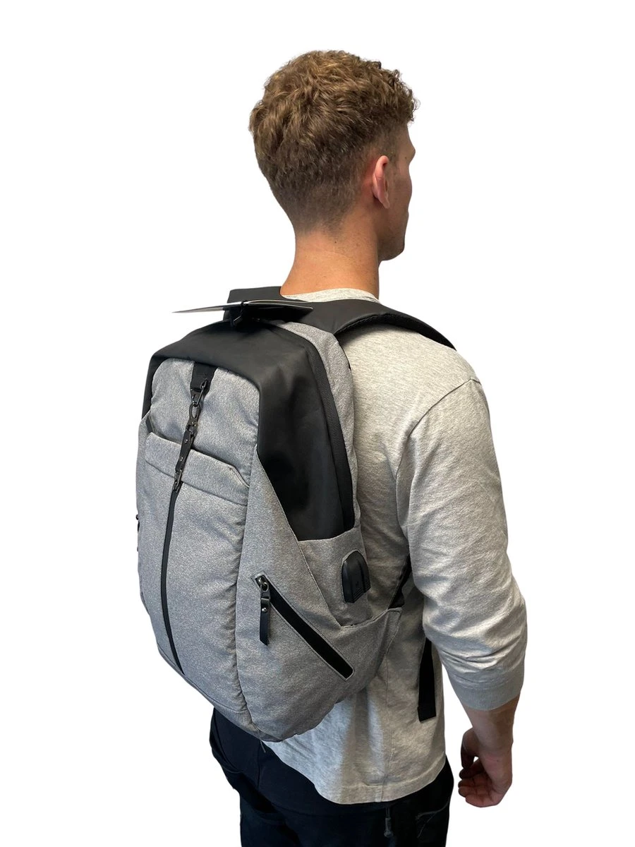 Backpack USB Laptoprugzak - 15,6 Inch - Waterdichte Ritsen - Rugtas - Anti Diefstal - Design 2023 1 Backpack USB Laptoprugzak - 15,6 Inch - Waterdichte Ritsen - Rugtas - Anti Diefstal - Design 2023