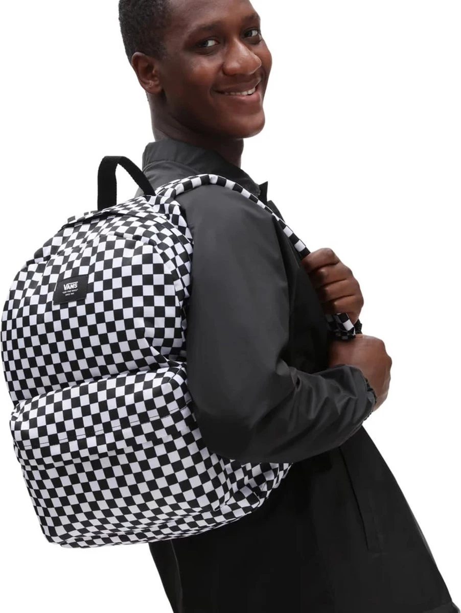 Vans MN Old Skool Check B Rugzak - Black/White 2 Vans MN Old Skool Check B Rugzak - Black/White - Afbeelding 2