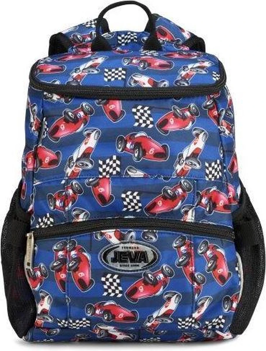 JEVA Preschool Mini Race - Kinderrugzak Met Race Auto Print 1 JEVA Preschool Mini Race - Kinderrugzak Met Race Auto Print