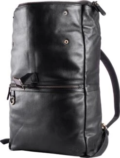 WILD WOODS Leren 15 Inch Laptop Rugtas Met Kliksluiting - 15,6 Inch - Ruime Laptop Rugzak - Dames En Heren - Rundleer - Zwart 8 WILD WOODS Leren 15 Inch Laptop Rugtas Met Kliksluiting - 15,6 Inch - Ruime Laptop Rugzak - Dames En Heren - Rundleer - Zwart -Schoolbenodigdheden 915x1200 1