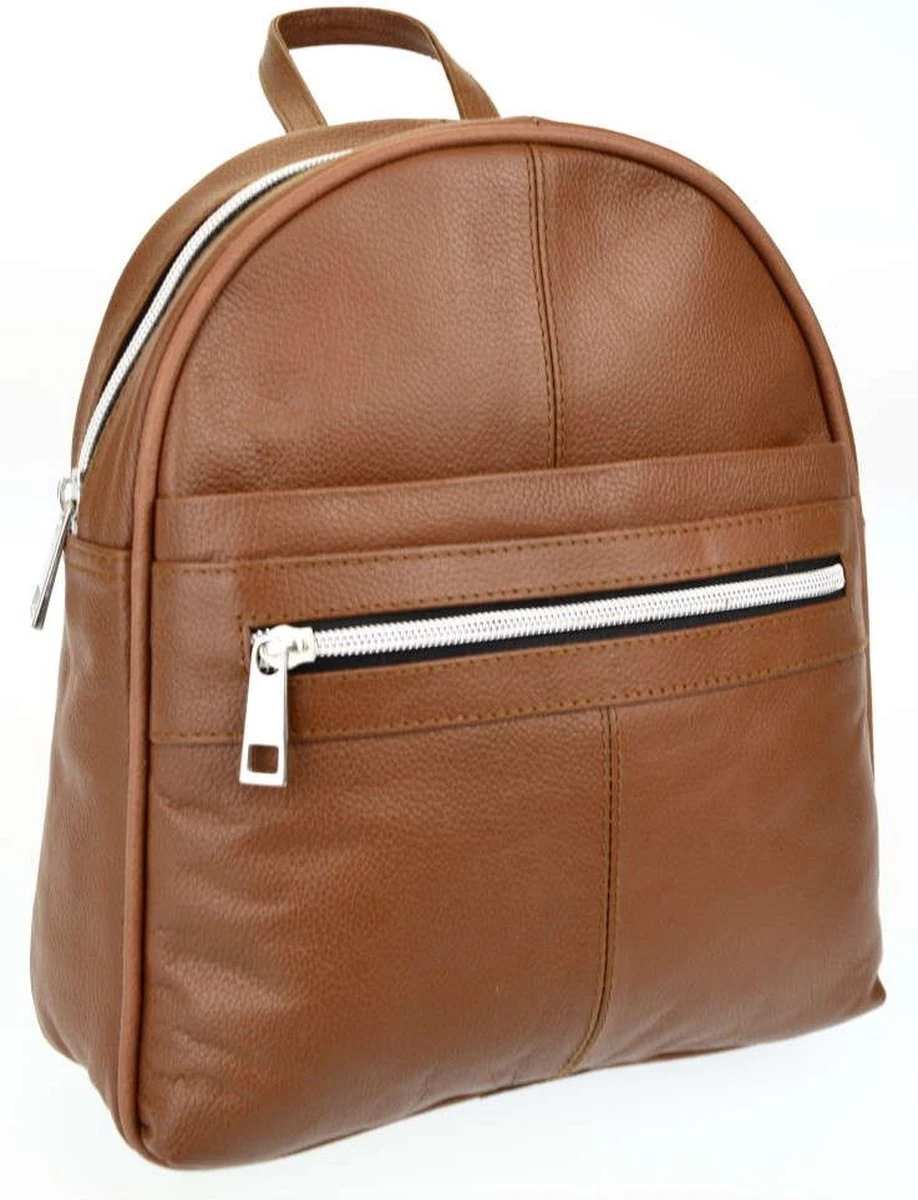 Fana Bags - Dames Rugtas Leer Cognac - Leren Rugtas Dames - Kleine Leren Rugzak Dames - Stijlvolle Rugzak Dames 1 Fana Bags - Dames Rugtas Leer Cognac - Leren Rugtas Dames - Kleine Leren Rugzak Dames - Stijlvolle Rugzak Dames