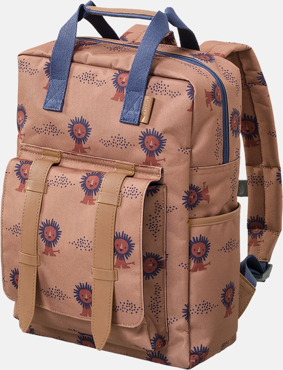 Fresk Rugzak Leeuw Large - Backpack - Schooltas - Bruin 4 Fresk Rugzak Leeuw Large - Backpack - Schooltas - Bruin - Afbeelding 4