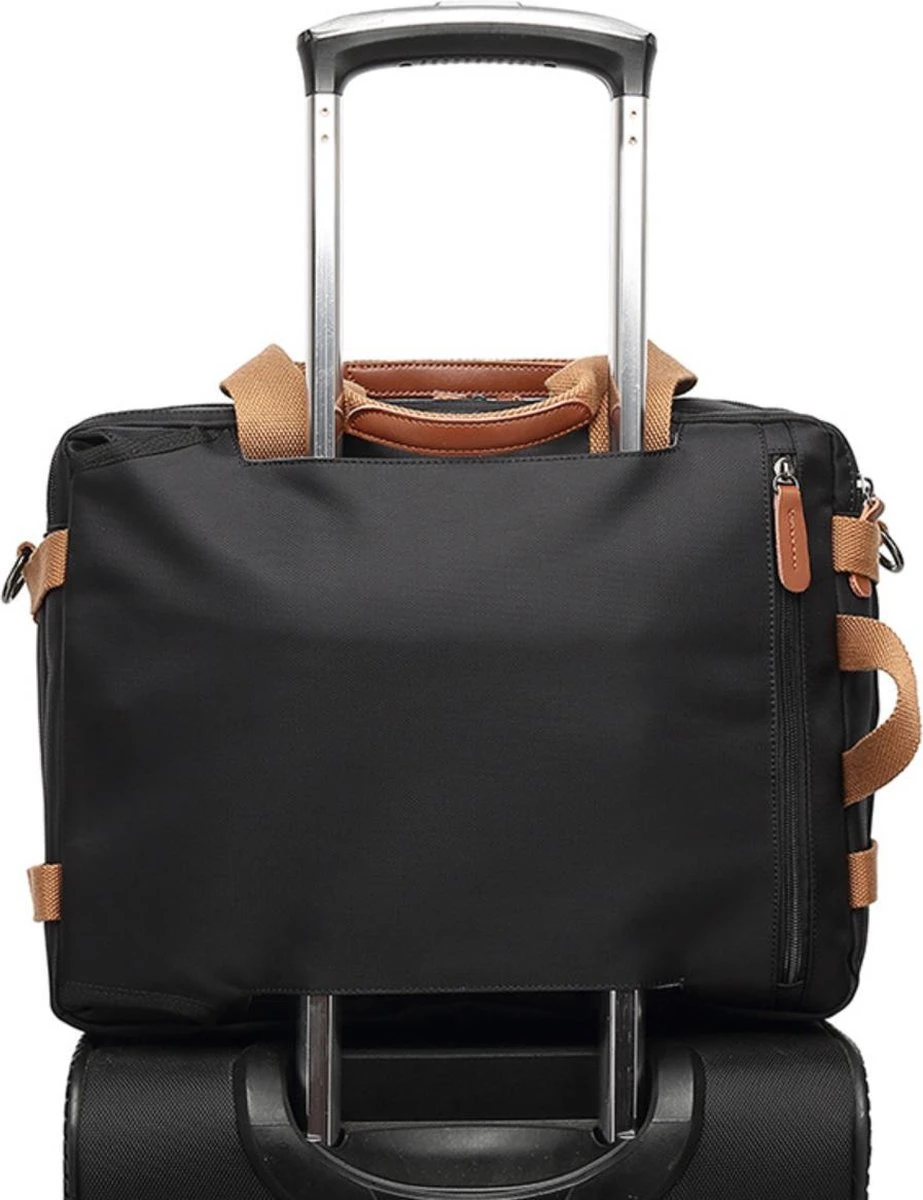 Laptoptas 2 In 1 Laptop Rugtas Schoudertas Voor 15.6 Inch Laptop – Zwart 10 Laptoptas 2 In 1 Laptop Rugtas Schoudertas Voor 15.6 Inch Laptop – Zwart - Afbeelding 10