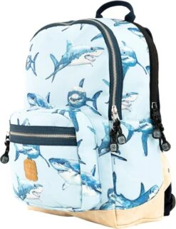 Pick & Pack Shark Rugzak M - Light Blue -Schoolbenodigdheden 924x1200 5