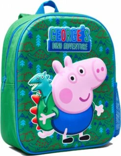 Peppa Pig George Dino Peuter Jongens Rugzak 3D -Schoolbenodigdheden 927x1200 6