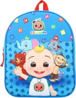 Cocomelon Rugzak Here We Go! 3d Junior 8,5 Liter Polyester Blauw