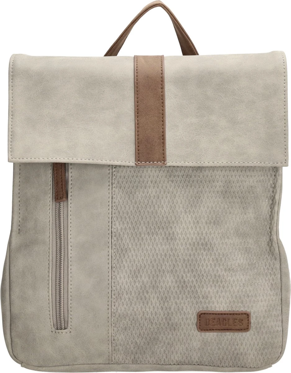 Beagles Brunete Rugzak - Lichtgrijs 1 Beagles Brunete Rugzak - Lichtgrijs