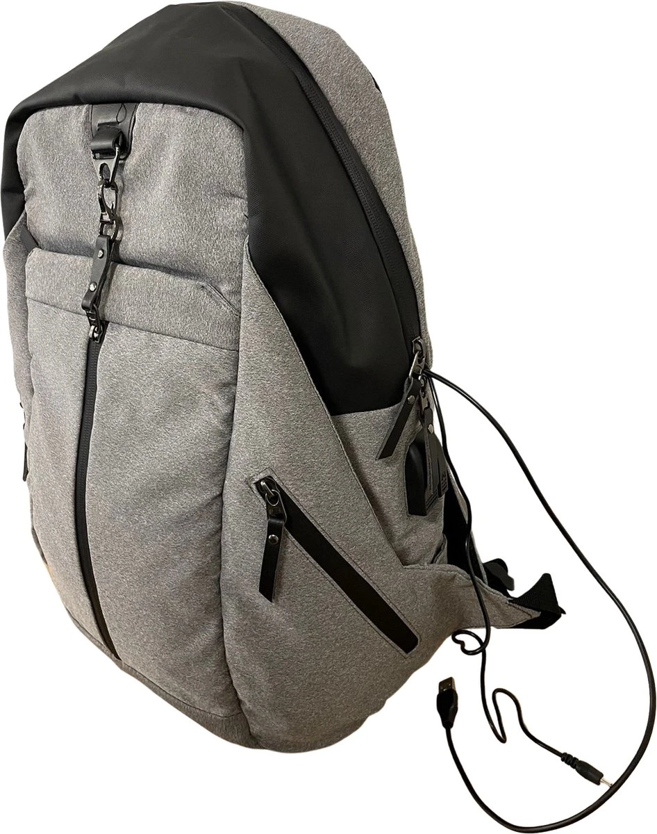 Backpack USB Laptoprugzak - 15,6 Inch - Waterdichte Ritsen - Rugtas - Anti Diefstal - Design 2023 6 Backpack USB Laptoprugzak - 15,6 Inch - Waterdichte Ritsen - Rugtas - Anti Diefstal - Design 2023 - Afbeelding 6