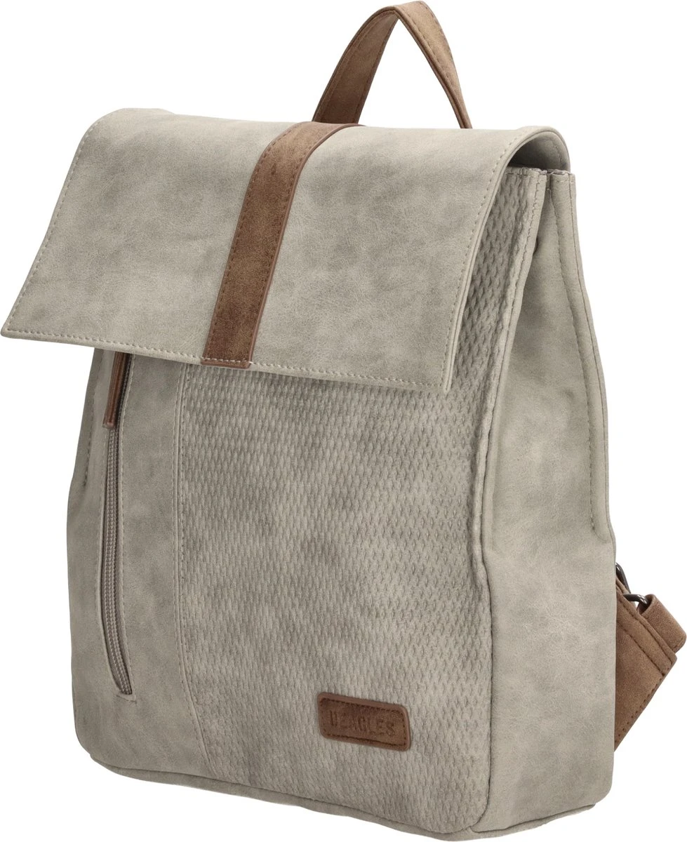 Beagles Brunete Rugzak - Lichtgrijs 2 Beagles Brunete Rugzak - Lichtgrijs - Afbeelding 2