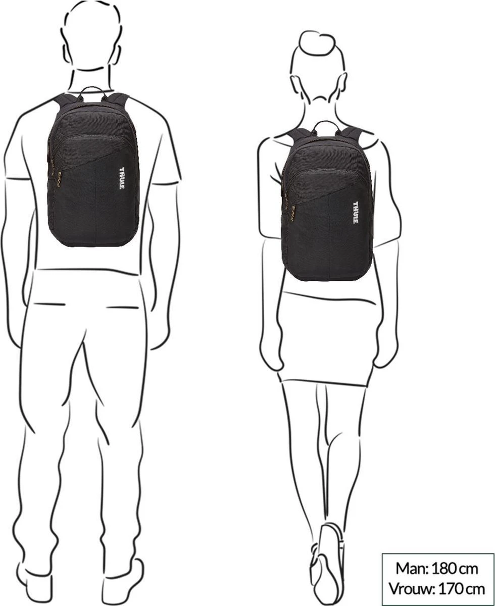 Thule Campus Indago Backpack - Laptop Rugzak 15.6 Inch - Zwart 3 Thule Campus Indago Backpack - Laptop Rugzak 15.6 Inch - Zwart - Afbeelding 3