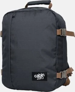 CabinZero Classic 28L Ultra Light Bag Black Sand -Schoolbenodigdheden 982x1200 3