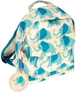 Rex London - Rugzakje Olifant - Kleine Peuter Rugzak - Hoogte 27 Cm
