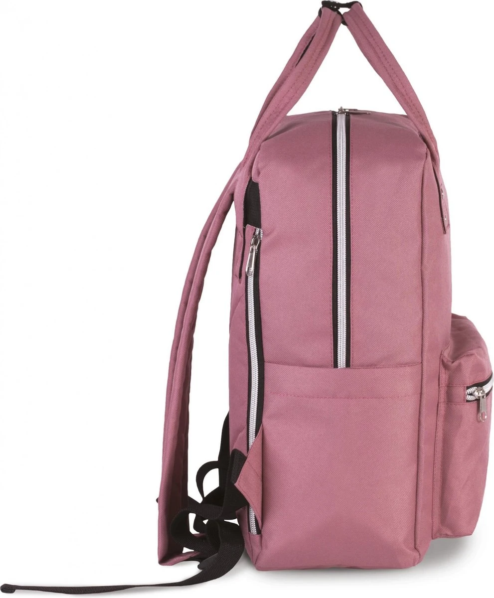 Veran Rugtas - Rugzak - 12 Liter - 2-in-1 Handtas - Urban - Vintage - Heren - Dames - Laptop - Gewatteerd - School - Boekentas - Roze 2 Veran Rugtas - Rugzak - 12 Liter - 2-in-1 Handtas - Urban - Vintage - Heren - Dames - Laptop - Gewatteerd - School - Boekentas - Roze - Afbeelding 2