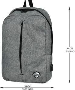 SafeSave Rugtas – Waterafstotende Schooltas Met Laptop Vak En Usb Aansluiting – Schoudertas – 15.6 Inch – Licht Grijs 18 SafeSave Rugtas – Waterafstotende Schooltas Met Laptop Vak En Usb Aansluiting – Schoudertas – 15.6 Inch – Licht Grijs -Schoolbenodigdheden 991x1200 6