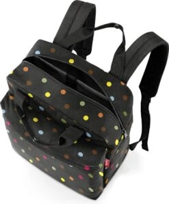 Reisenthel Allday Backpack M Rugzak - 15L - Dots Zwart -Schoolbenodigdheden 994x1200 1