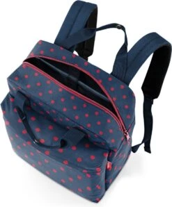 Reisenthel Allday Backpack M Rugzak - 15L - Mixed Dots Red Rood -Schoolbenodigdheden 996x1200 3