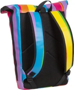New Rebels® Mart - Rugtas - Regenboog - Waterbestendig - Roll-top - 151413121087.9 - 35x10x46cm - Rugzak / Backpack -Schoolbenodigdheden 998x1200 2
