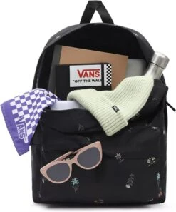 Vans Dames Laptop Rugzak / Rugtas / Laptoptas - Realm - Zwart - 15 Inch -Schoolbenodigdheden 998x1200